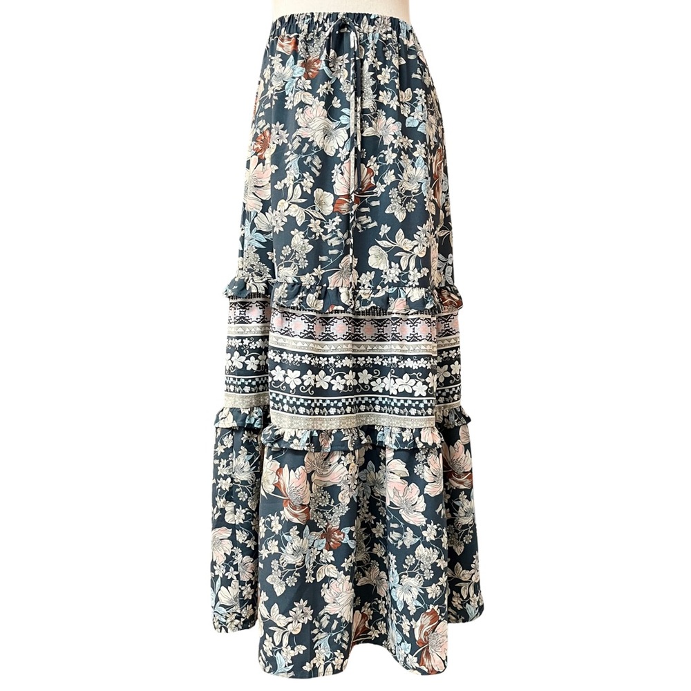 Sienna Sky Floral Print Maxi Skirt